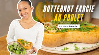 Linstant recette  Butternut farcie au poulet par Naomi Garciau [upl. by Atteroc]