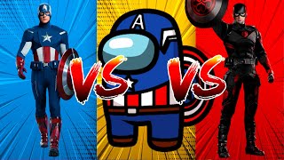 SUPERHERO COLOR DANCE CHALLENGE Captain America vs Among Us vs Hydra Captain America [upl. by Deloris]