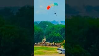 Paratrooper Jump in Pryagraj At Indian Airforce Day 2023 Garud Commandao indianarmy indianairforce [upl. by Mort]