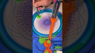 Art fusion create a spirograph by hand and machine shorts loopart spirograph [upl. by Tedman]