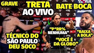 O S0CO TRANSTORNAD0 QUE FEZ TREINADOR DO SÃƒO PAULO IR PRA ClMA DE REPÃ“RTER DA GLOB0 COM HULK INDO [upl. by Anned]