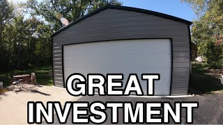 METAL GARAGE REVIEW WITH LIFTMASTER 8500W [upl. by Nylesoy]