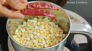 Easy Chutney Recipe  How To Make Tasty Pottukadalai Chutney Without Coconut [upl. by Sanjay539]