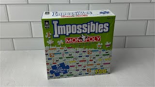 BePuzzled Impossibles Monopoly Puzzle  750 pieces [upl. by Priest]