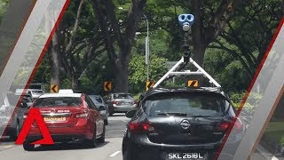 New Google Street View cars hit Singapore roads [upl. by Yuh49]