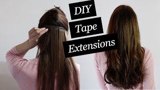 Tape Extensions selbermachen DIY  Desinas Cover Up [upl. by Rhea]