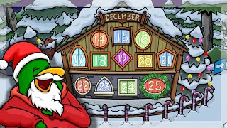 ✨EVERY ITEM OF THE ADVENT CALENDAR✨ Club Penguin Journey [upl. by Jez962]