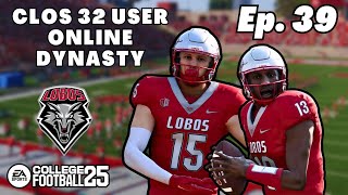 New Mexico vs San Jose State Week 10 Szn 3 Clos Online Dynasty Ep 39 [upl. by Hube]