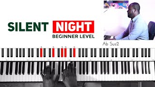 Silent Night Piano Chords  Easy Piano Lesson [upl. by Dilisio]