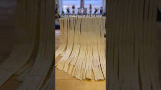 Hand cut SPAGHETTI for one please… pasta shorts [upl. by Depoliti]