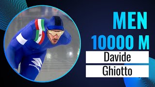 Davide GHIOTTO ITA  Winner  10000m Men  Stavanger 2023  SpeedSkating [upl. by Elwaine]