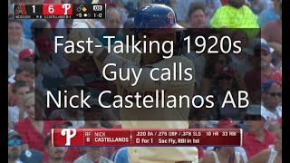 Nick Castellanos HR as called by FastTalking 1920s Guy [upl. by Melville]