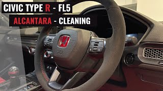 ALCANTARA CLEANING  FL5 CIVIC TYPE R [upl. by Helban999]