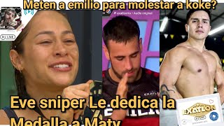 Evelyn le dedica su Amor y medalla A Maty Alvares la Pattona de Exatlón México  koke vs Emilio [upl. by Horace]