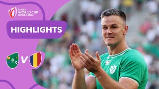 Sexton sets RECORD on Ireland return  Ireland v Romania  Rugby World Cup 2023 Highlights [upl. by Arretal]