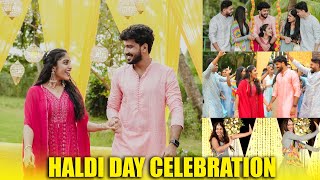 HALDI DAY CELEBRATION 💛  ANJITHA ❤️ AMAL  PULLOTHI [upl. by Thun]