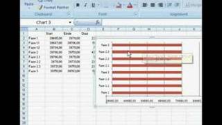 Gantt chart in Excel [upl. by Ahsemrak]