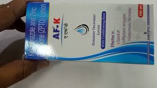 AfK Lotion  Ketoconazole and Zinc Pyrithione Zpto Lotion  AfK Lotion Uses Benefit Review Hindi [upl. by Picker]