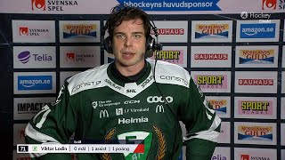 Viktor Lodin efter andra perioden  Intervju  Färjestad BK  Örebro HK  20241116 [upl. by Sinai818]