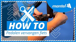 RACEFIETS PEDALEN VERVANGEN Mantel Howto [upl. by Michel]