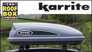 Karrite Odyssey 325 roof box  How to fit on steel roof bars [upl. by Spring]