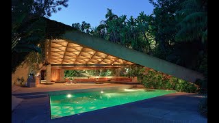 Sheats Goldstein House by John Lautner complete overview and walkthrough [upl. by Anitahs]