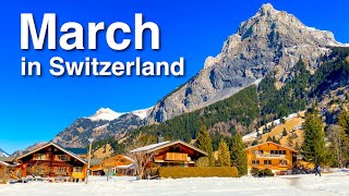 March in Switzerland  Weather Activities Events [upl. by Einhpets]