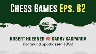 Robert Huebner vs Garry Kasparov  Dortmund Sparkassen 1992 [upl. by Nileek]