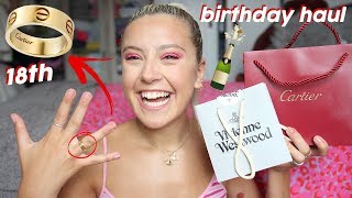 HUGE 18th birthday haul FINALLY LEGAL  Oliviagrace [upl. by Brenan]