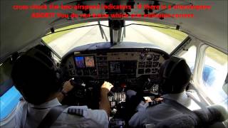 King Air B100  short field take off Cockpit view with ATC [upl. by Peih]