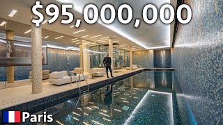 Inside a Seven Floor 95000000 PARIS Mansion With an Underground Pool [upl. by Nnahaid395]