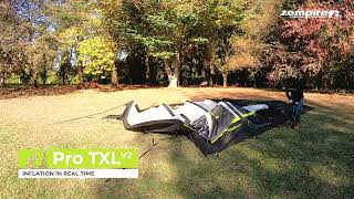 Zempire Pro TXL V2 Air Tent  Inflation Video [upl. by Bramwell314]