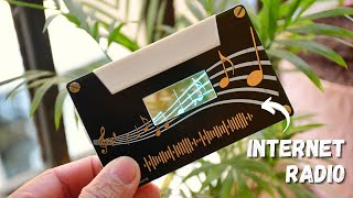 Retro Internet Radio using ESP32 amp Transparent OLED Display [upl. by Sillihp]