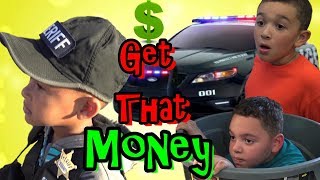 Cops and Robbers  Get that MONEY Police Chase down Sneaky Kids [upl. by Fredia418]