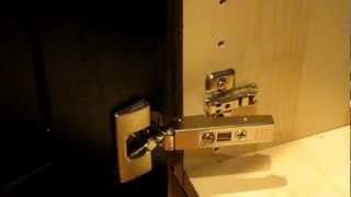 IKEA INTEGRAL Kitchen Cabinet Door Hinge How to clip and unclip and install [upl. by Fons857]