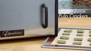 Excalibur Green Juice Pulp Cracker Recipe [upl. by Carboni]