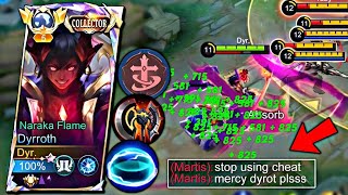 DYRROTH HACK LIFESTEAL BUILD amp EMBLEM SETUP IS HERE [upl. by Maurita168]