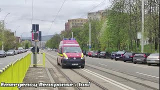 Ambulanta SMURD B2 EPA Volkswagen T6 Rensponding  Iași [upl. by Amii]