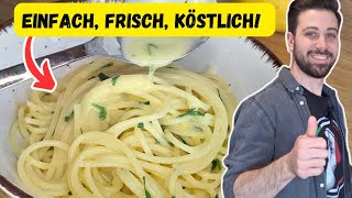 🍝 🍋 Köstliche SPAGHETTI AL LIMONE ITALIENISCHER KLASSIKER LEICHT GEMACHT 🇮🇹 [upl. by Benkley726]