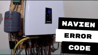 NAVIEN COMBI BOILER NCB 240 LOW WATER PRESSURE ERROR CODE [upl. by Elyad731]