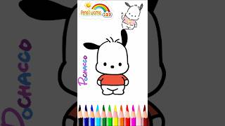 Menggambar pochacco draw pochacco [upl. by Nedroj]