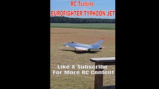 RC Turbine EUROFIGHTER TYPHOON JET [upl. by Allerym]