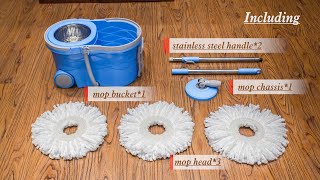 Masthome® mop bucket with wringer set  HGCTSM50025MH [upl. by Eanore657]