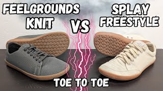 Best Barefoot Vans AlternativeFeelgrounds Knit Vs Splay FreestyleBest Barefoot Canvas Sneaker [upl. by Lurline]