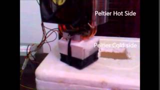 Cooler Box Peltier Cell Home made mini fridge [upl. by Agler]