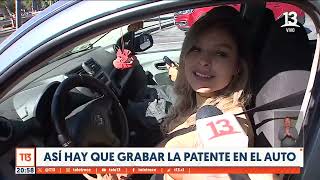 Así hay que grabar la patente del auto [upl. by Aititel]