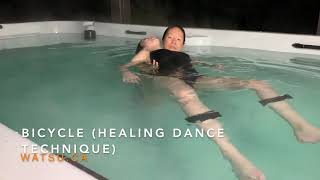 Swim Spa Watsu Bicycle Healing Dance Technique [upl. by Leraj]