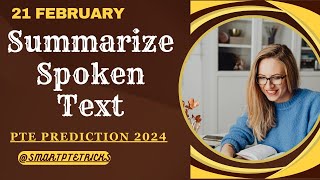 PTE Summarize Spoken TextFebruary 2024 Tips and Template [upl. by Daley524]