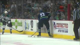 Kevin Bieksa 2OT gamewinner series clincher VS 52411 [upl. by Yduj]