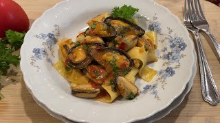 Easy Pasta with mussels in marinara sauce [upl. by Mishaan]